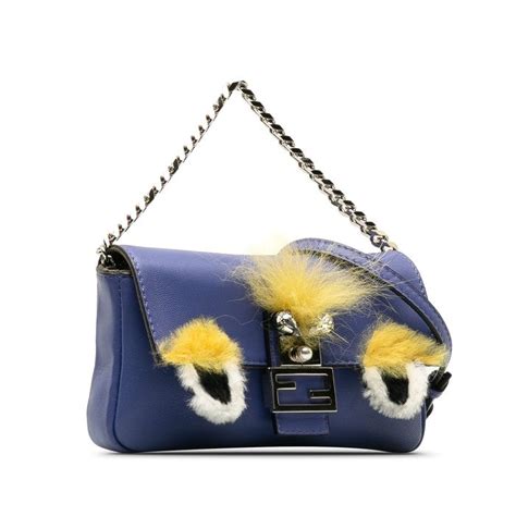 fendi micro monster baguette|fendi baguette denim.